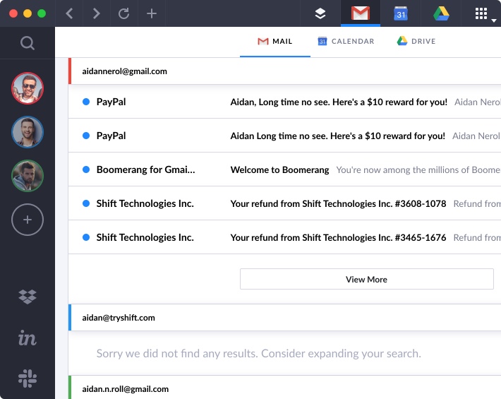 Search Across Your Accounts with Unified Search - Shift